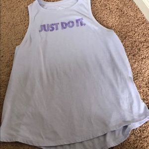 Woman’s lavender tank top